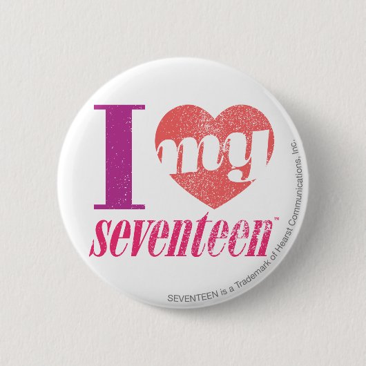 I Liebe mein Rosa 17 Button (Vorderseite)