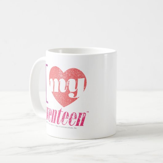 I Liebe mein Rosa 17 Kaffeetasse (Vorderseite Links)