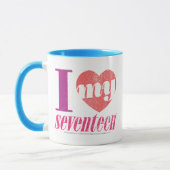 I Liebe mein Rosa 17 Tasse (Links)