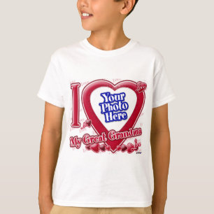 I Liebe mein rotes Herz der großen Großmutter - T-Shirt