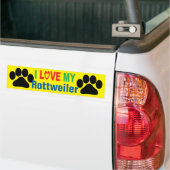 I Liebe mein Rottweiler Autoaufkleber (Auf Lkw)