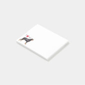 I Liebe mein Rottweiler Post-it Klebezettel (angewinkelt)