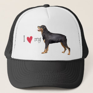 I Liebe mein Rottweiler Truckerkappe