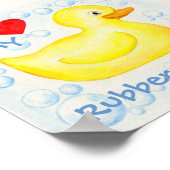 I Liebe Mein Rubber Ducky Kunstdruck Poster (Ecke)