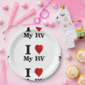 I Liebe mein RV Pappteller (Party)