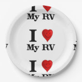 I Liebe mein RV Pappteller (Vorderseite)