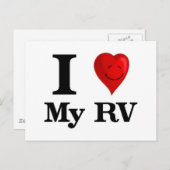 I Liebe Mein RV Postkarte (Vorne/Hinten)