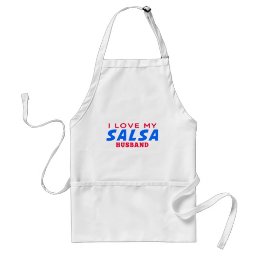 I Liebe mein Salsa-Ehemann Schürze (Vorne)