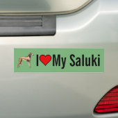 I Liebe mein Saluki HundeAutoaufkleber Autoaufkleber (Auf Auto)