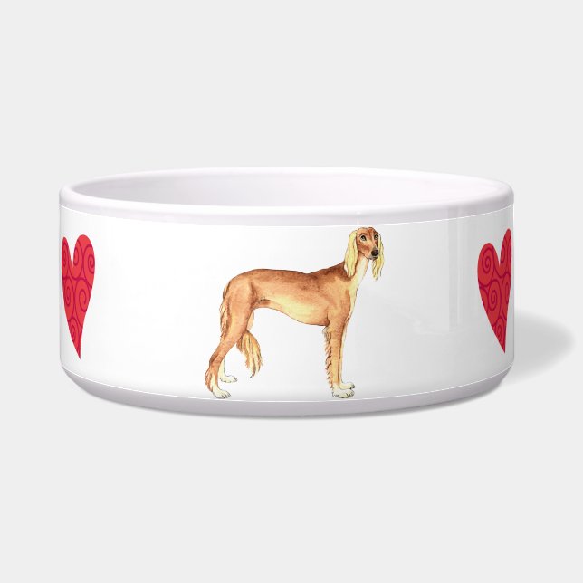 I Liebe mein Saluki Napf (Rechts)