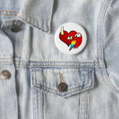 I Liebe mein Scarletmacaw-Knopf Button (Beispiel)