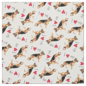 I Liebe mein Schäferhund Stoff (Muster)