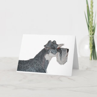 I Liebe mein Schnauzer Karte