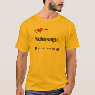 I Liebe mein Schneagle (weiblicher Hund) T-Shirt