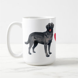 I Liebe mein schwarzer Labrador Kaffeetasse