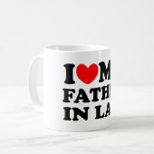 I Liebe mein Schwiegervater Kaffeetasse (Vorderseite Links)