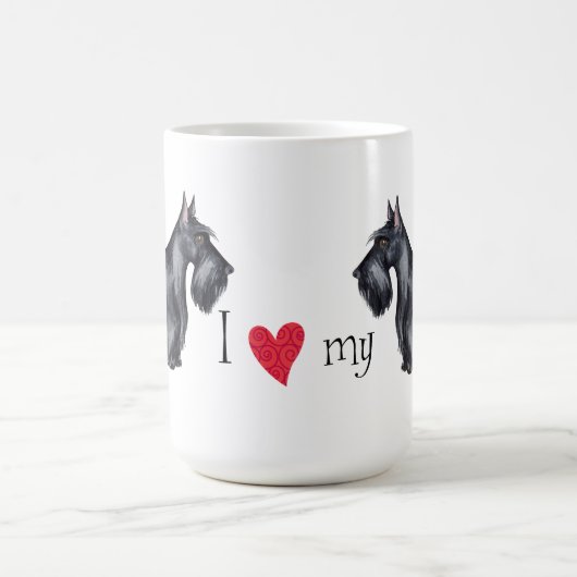 I Liebe mein Scottie Kaffeetasse (Mittel)