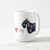 I Liebe mein Scottie Kaffeetasse (VorderseiteRechts)