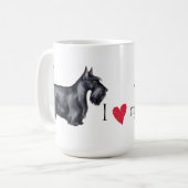 I Liebe mein Scottie Kaffeetasse (Vorderseite Links)