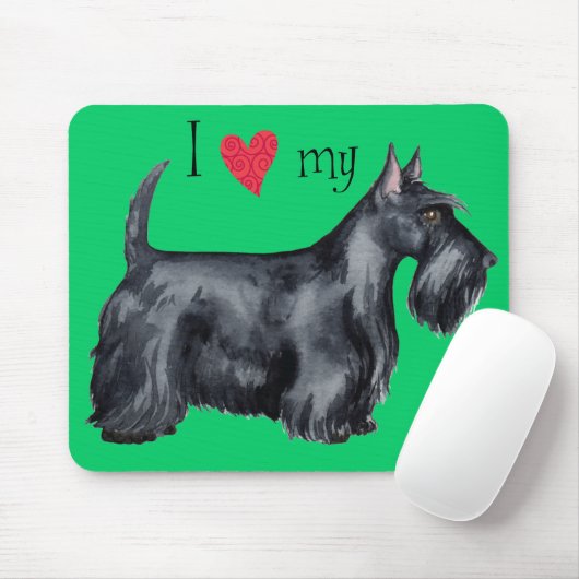 I Liebe mein Scottie Mousepad (Mit Mouse)