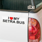 I Liebe mein Setra Bus Autoaufkleber (Auf Lkw)