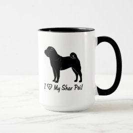 I Liebe mein Shar Pei Tasse