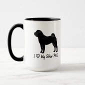 I Liebe mein Shar Pei Tasse (Links)