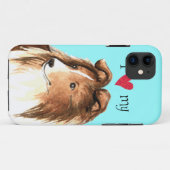 I Liebe mein Sheltie Case-Mate iPhone Hülle (Rückseite (Horizontal))