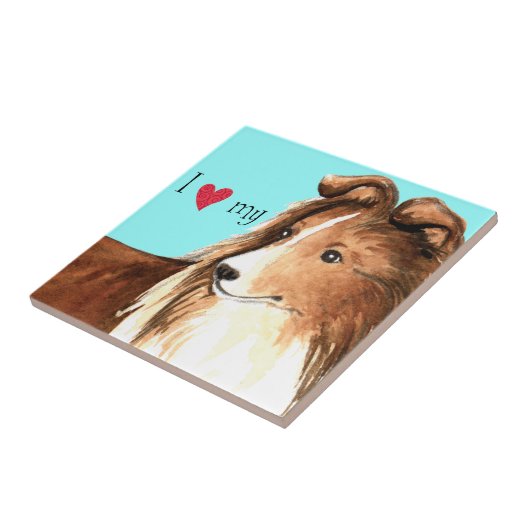 I Liebe mein Sheltie Fliese (Seite)