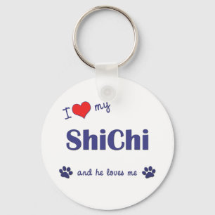 I Liebe mein ShiChi (männlicher Hund) Schlüsselanhänger