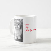 I Liebe mein Shih Tzu Bichon Kaffeetasse (Vorderseite Links)