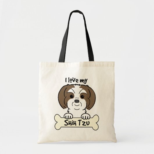 I Liebe mein Shih Tzu Tragetasche (Vorne)