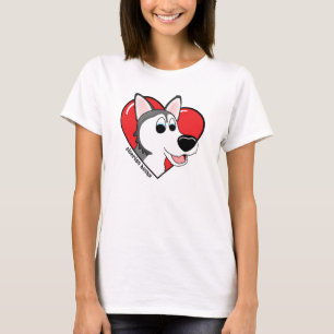 I Liebe mein sibirischer Schlittenhund-T-Shirt T-Shirt