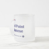 I Liebe mein Siegel-Punkt siamesisch (weibliche Mattglastasse (Vorderseite Links)