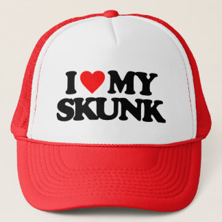 I LIEBE MEIN SKUNK TRUCKERKAPPE