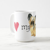 I Liebe mein Skye Terrier Kaffeetasse (Vorderseite Links)