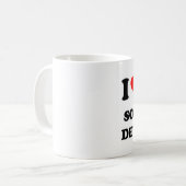 I Liebe mein Software-Entwickler Kaffeetasse (Vorderseite Links)