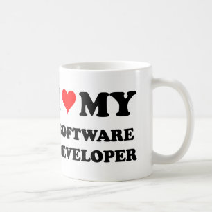 I Liebe mein Software-Entwickler Kaffeetasse