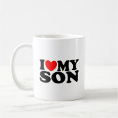 I Liebe mein Sohn Kaffeetasse (Links)