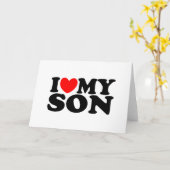 I Liebe mein Sohn Karte (Gelbe Blume)