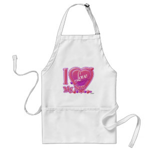 I Liebe Mein Sohn rosa/lila - Herz Schürze