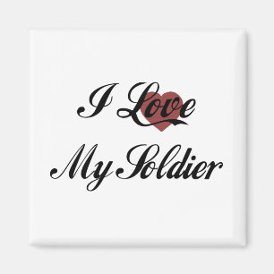 I Liebe mein Soldat Magnet