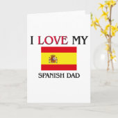 I Liebe Mein spanischer Vater Karte (Gelbe Blume)