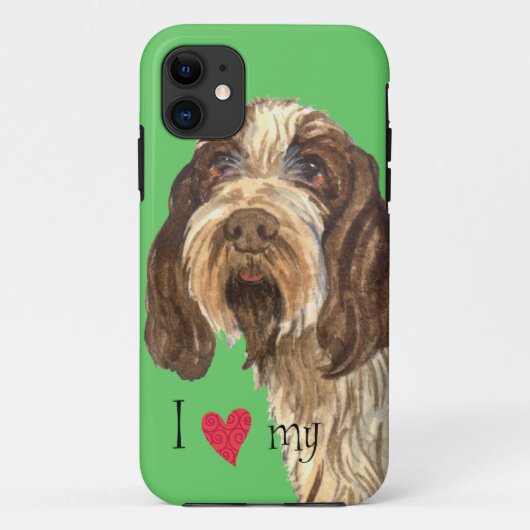 I Liebe mein Spinone Italiano Case-Mate iPhone Hülle (Rückseite)