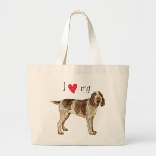 I Liebe mein Spinone Italiano Jumbo Stoffbeutel