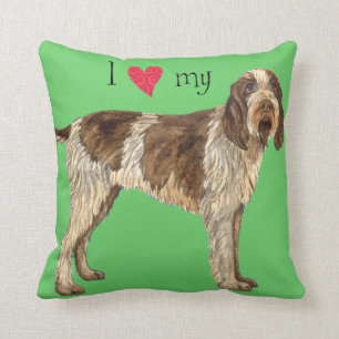 I Liebe mein Spinone Italiano Kissen