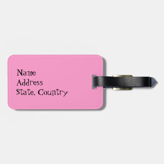 I Liebe mein Spitz Gepäckanhänger (Rückseite horizontal)