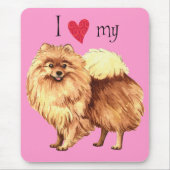 I Liebe mein Spitz Mousepad (Vorne)