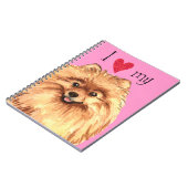 I Liebe mein Spitz Notizblock (Linke Seite)