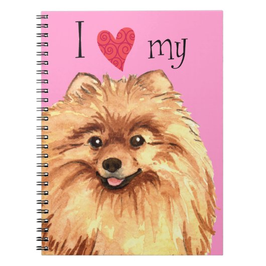 I Liebe mein Spitz Notizblock (Vorderseite)